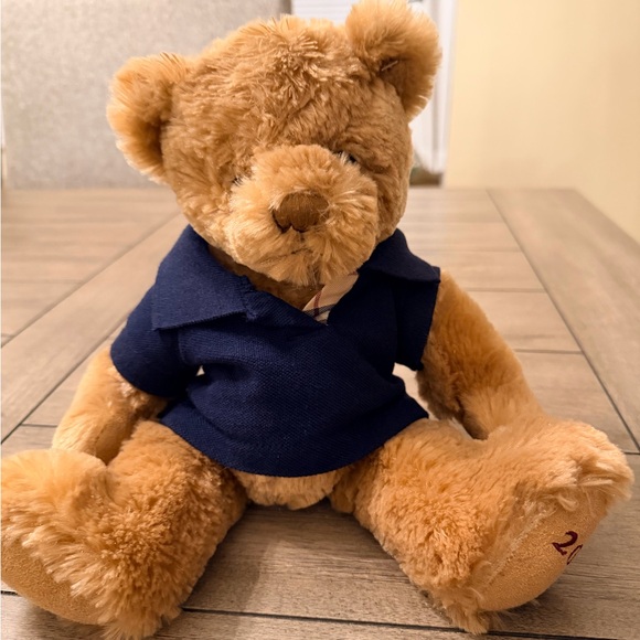 Burberry Teddy Bear with Navy Sweater - Picture 2 of 6